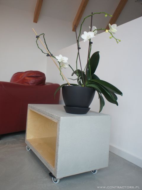 Stolik z betonu półka betonowa ławka z betonu