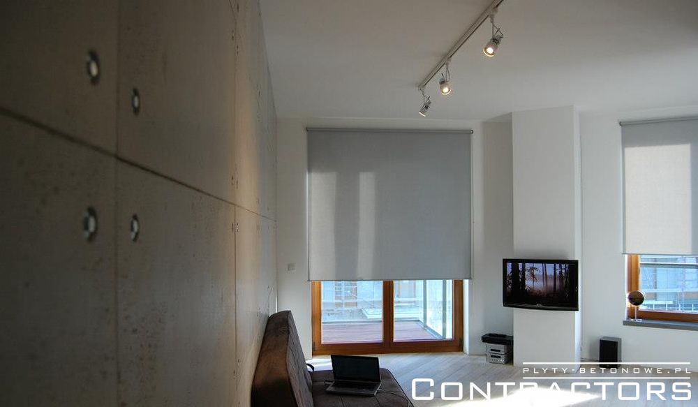 Płyty betonowe apartament Warszawa