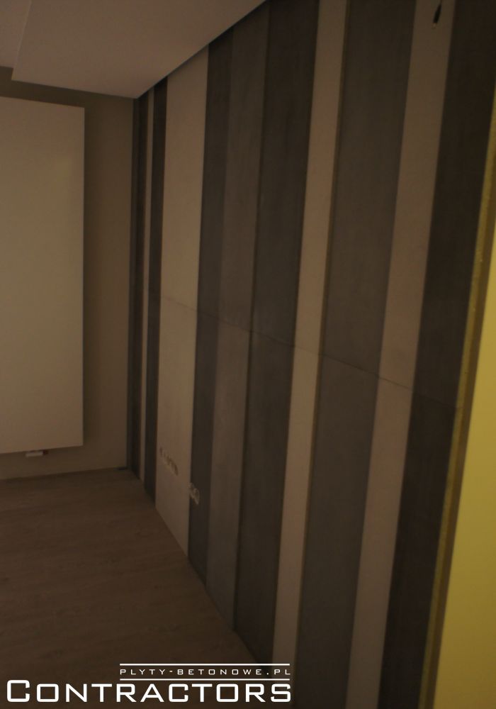 Płyty betonowe 3D apartament w Rzeszowie