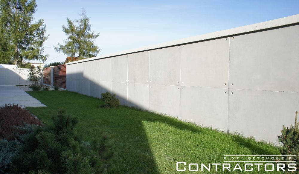 Ogrodzenie z betonu architektonicznego