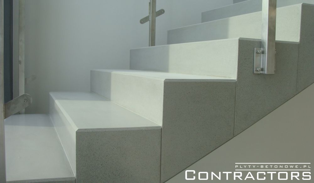 Schody z betonu architektonicznego