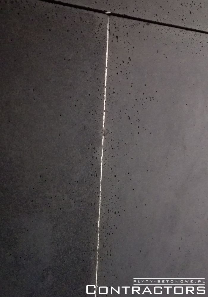 Ściana betonowa z podświetleniem ledowym