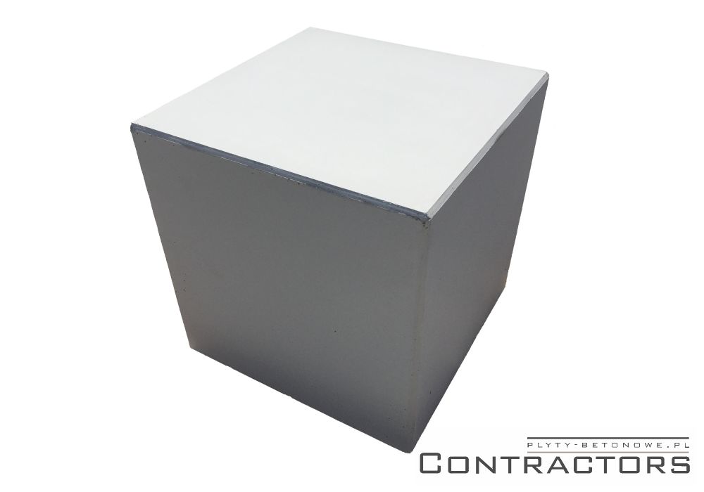 Siedzisko stolik betonowy 50x50x50cm beton bielony