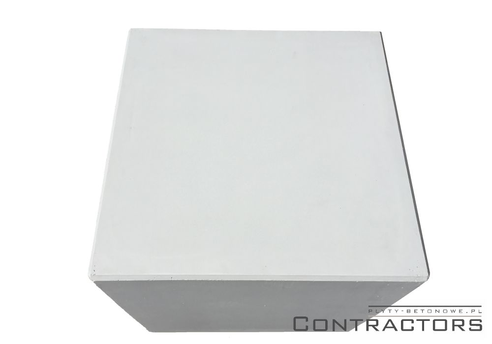 Siedzisko stolik betonowy 50x50cm wysokość 40cm beton bielony