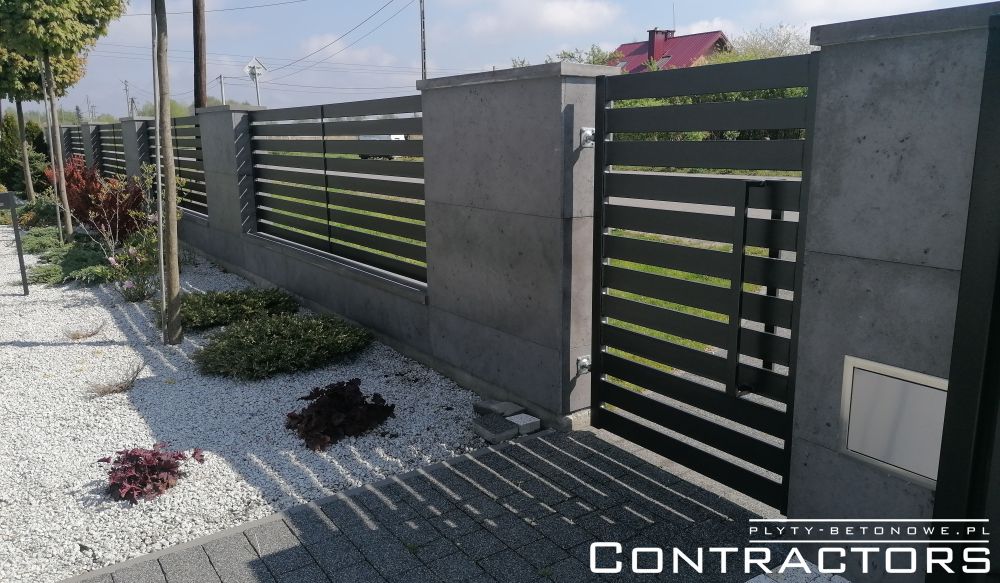 Impregnowany beton architektoniczny 60x120 cm kolor antracyt