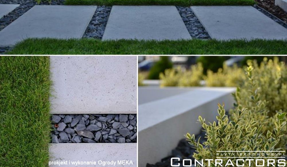 Przywiązanie do jakości i detalu w ogrodzie - płyty betonowe Contractors