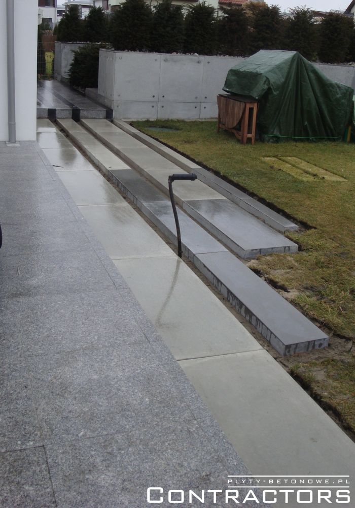 Anti-slip concrete slabs
