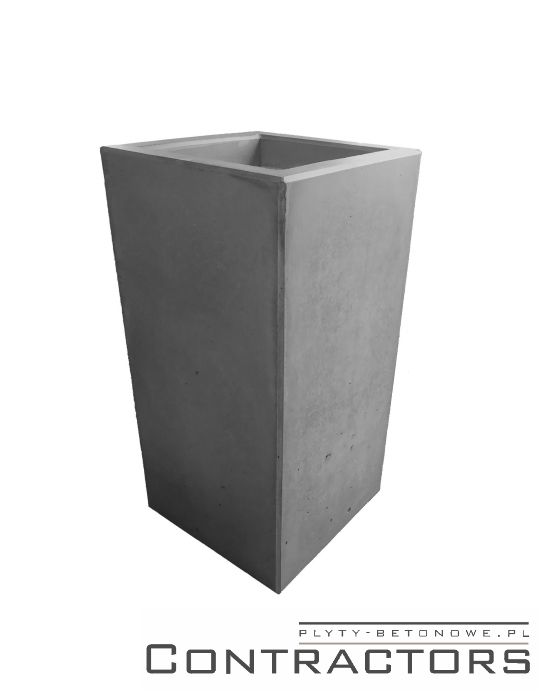 d-5.5.10 wysoka 100cm betonowa donica 50x50cm