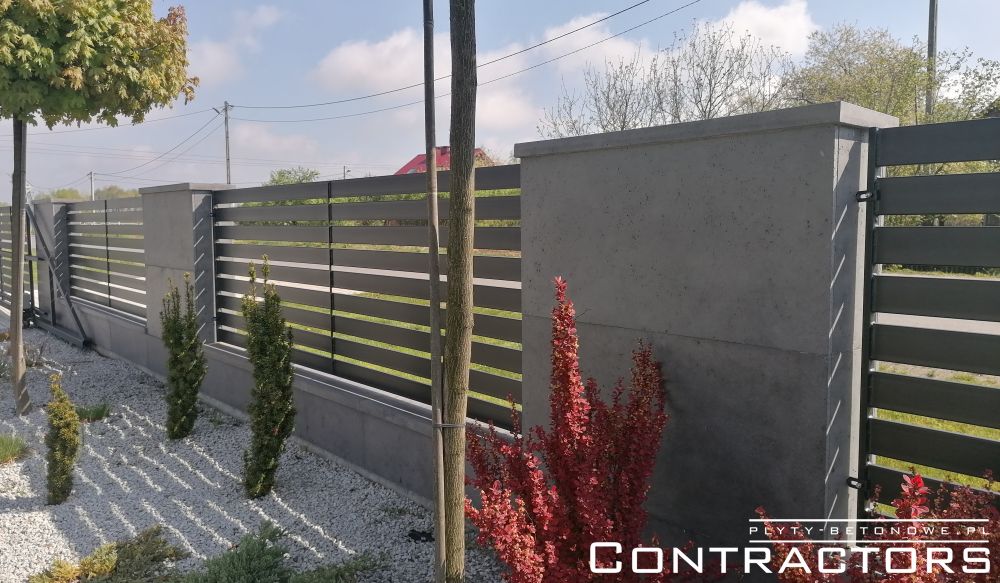 Concrete drip caps for fences