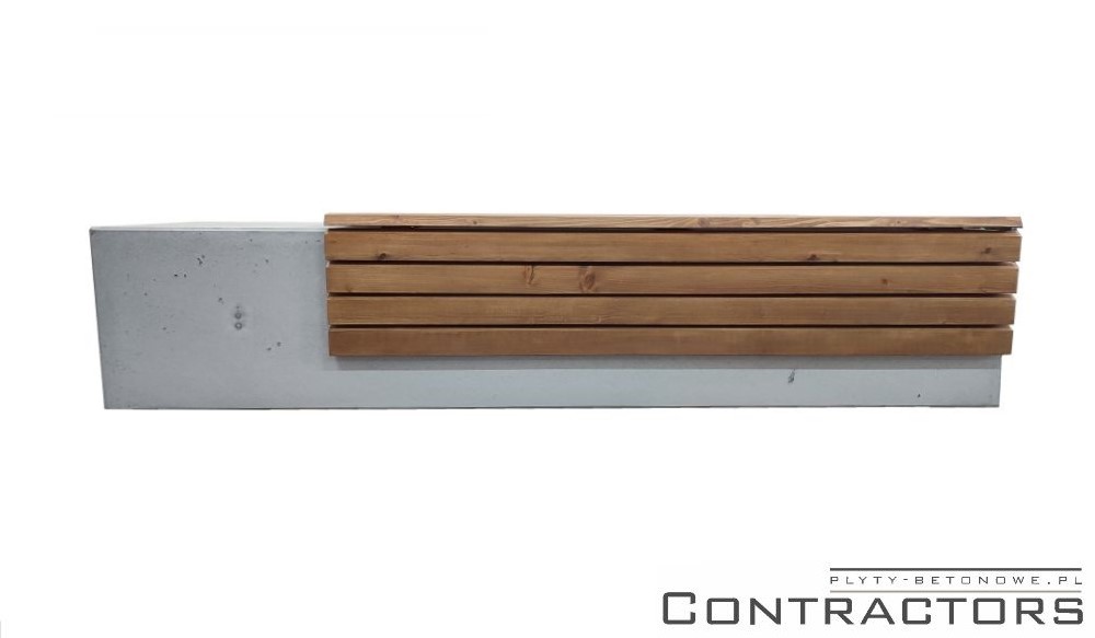 s-15.5.4 ławka z betonu architektonicznego 150x50cm wysokość 40cm